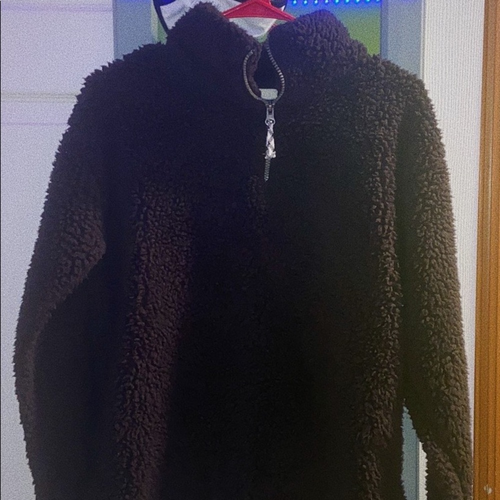Kohl’s Black Sherpa Quarter Zip Jacket